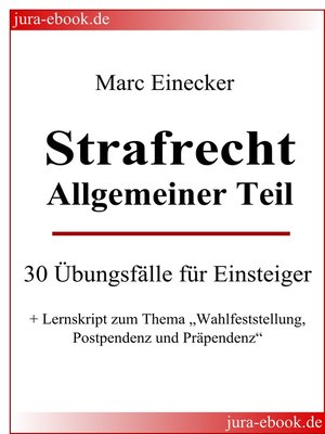 cover image of Strafrecht Allgemeiner Teil